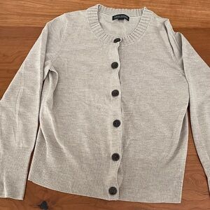 Banana Republic Light Tan Cardigan Sweater